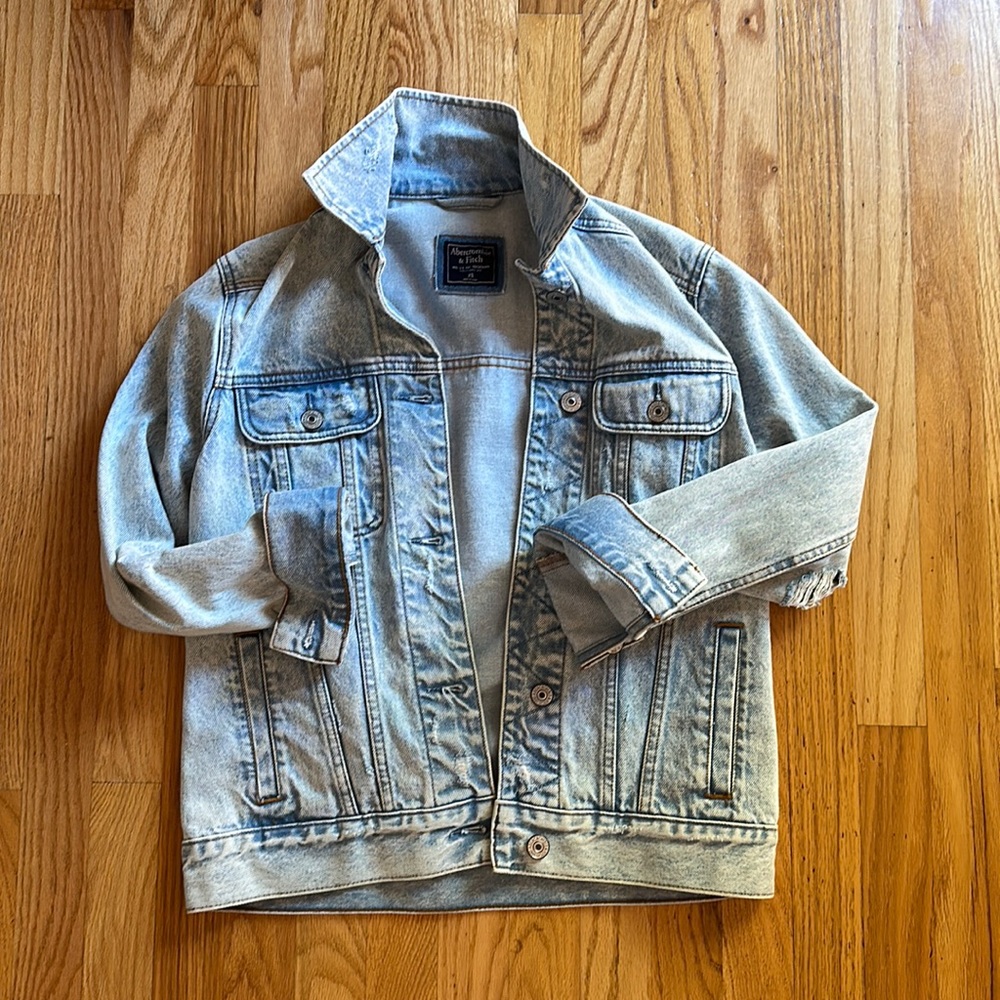 A&F denim trucker jacket